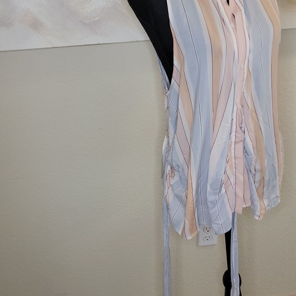 Free People Mckenzie Wrap Top in Ivory Combo Color (Size X-Small) - Picture 13 of 16